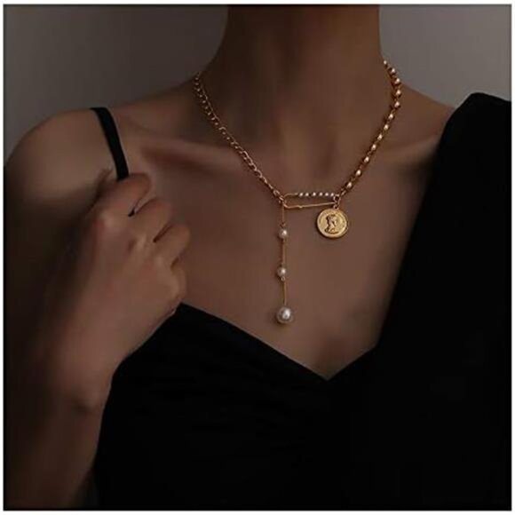 Small Gold Pearl Necklace Choker 3mm Handpicked Pearl 18K Gold Plated - Picture 4 of 8